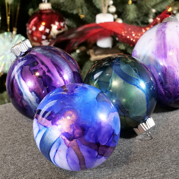 How To Make Alcohol Ink Ornaments?