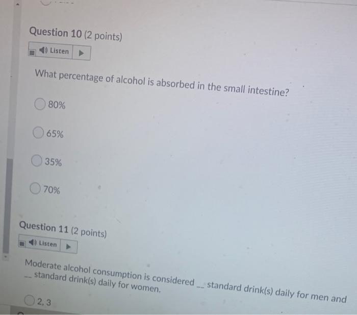 What Percentage Of Alcohol Is Absorbed In The Small Intestine